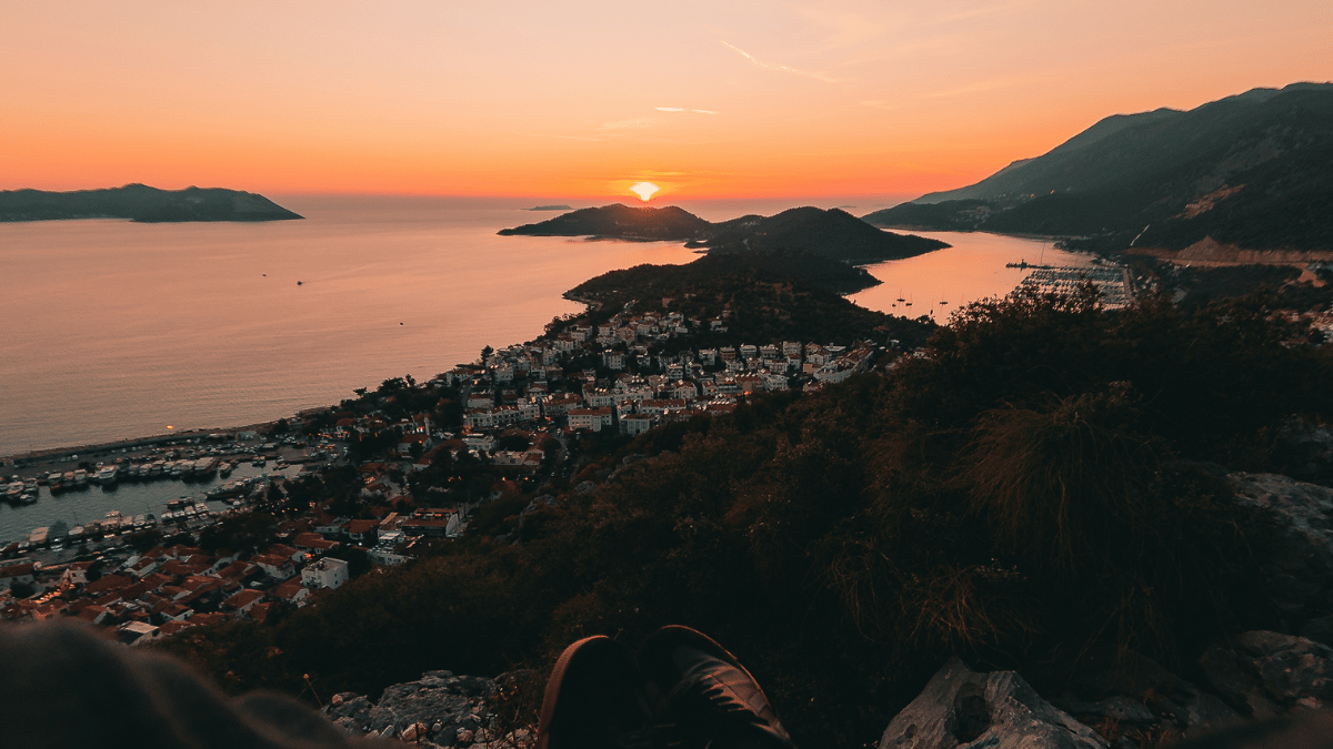 Antalya Kaş’ta Gün Batımı